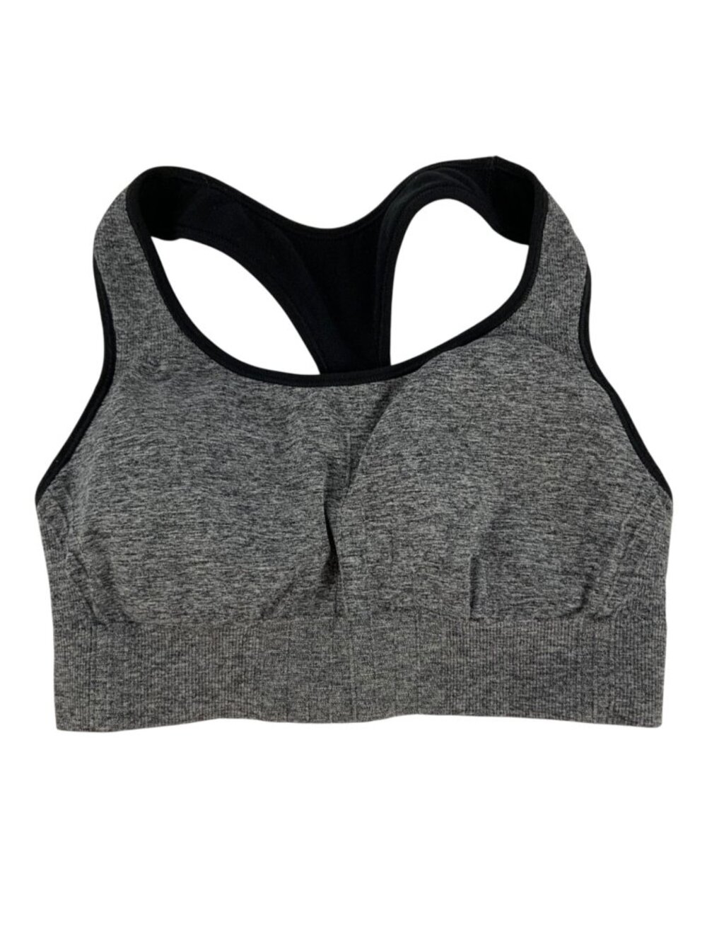 Champion Womens Racerback Sports Bra Size Medium Gray Nylon Blend